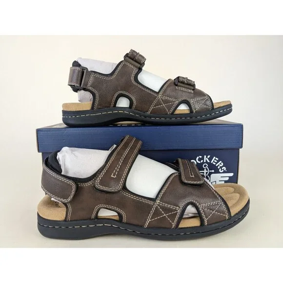 NWT DOCKERS Mens Gray Cushioned Newpage Open Toe Sandals Shoes 11 M Amazon.com | DOCKERS Mens Newpage Outdoor Sport Sandals for  main image 4